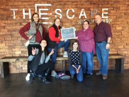 Elizabeth Whitehouse et al. posing for a picture