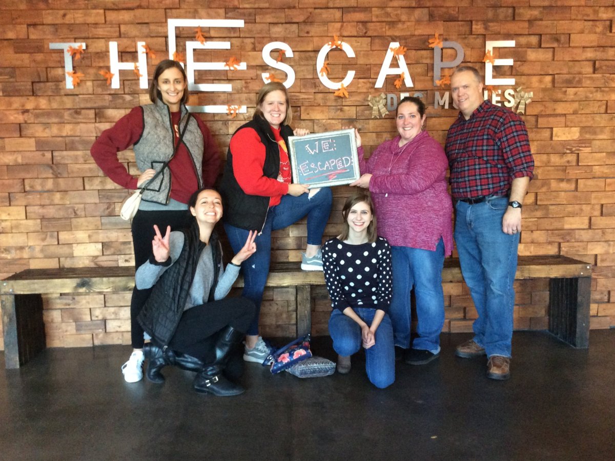 Elizabeth Whitehouse et al. posing for a picture